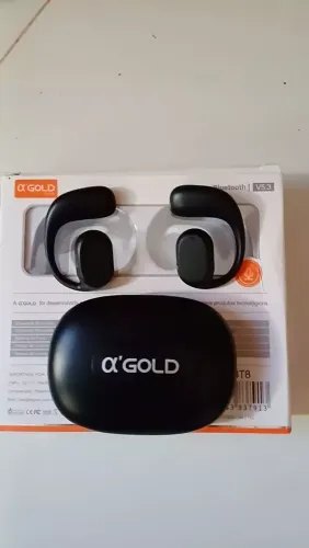 Fone Bluetooth Sem Fio a?Gold FN-BA8 · Estéreo Aberto (OWS) · Gancho Esportivo · Versão 5.