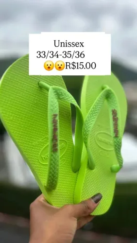 Chinelo verde