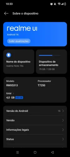 Celular realme 70