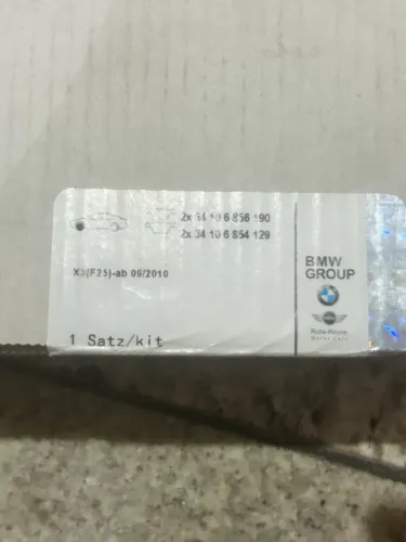 Pastilha de freio dianteiro BMW X-3 ORIGINAL 