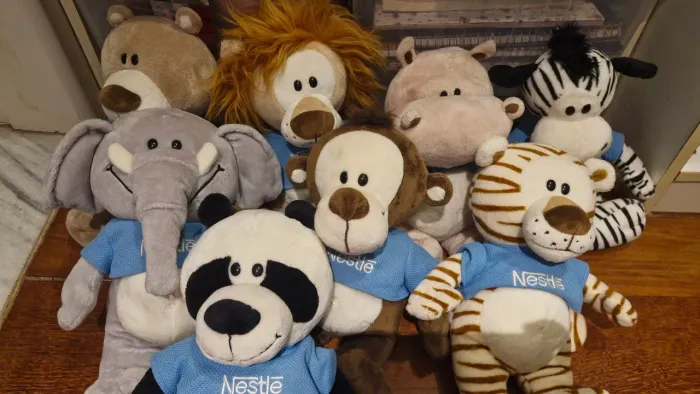Coleção Nestlé bonecos de pelúcia
