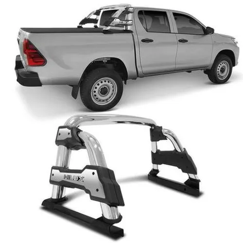 Santo Antonio ST-R Toyota Hilux 2005 a 2020 Cromado! Instalado