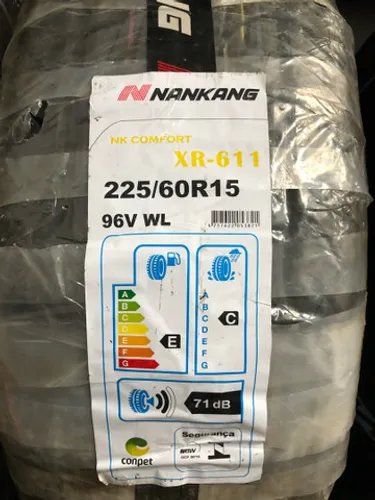 Pneu 225/60 R15 Nankang Letra Branca 