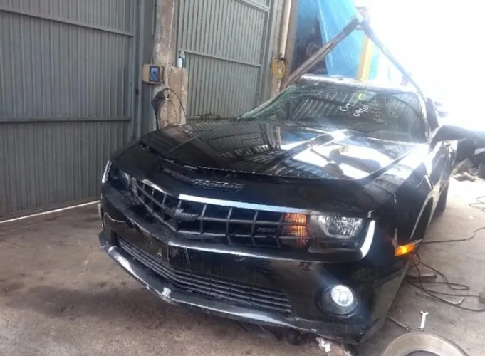 GM Camaro 6.2 V8 2012 Cambio Mecanica Farol Capo Motor Airbag Suspensão Porta Sucata