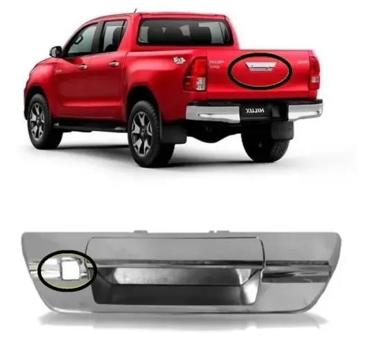 Maçaneta Tampa Traseira Toyota Hilux 2016 A 2019 cromada