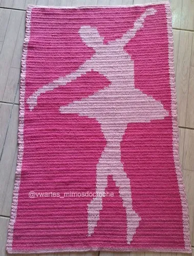 Tapete bailarina crochê