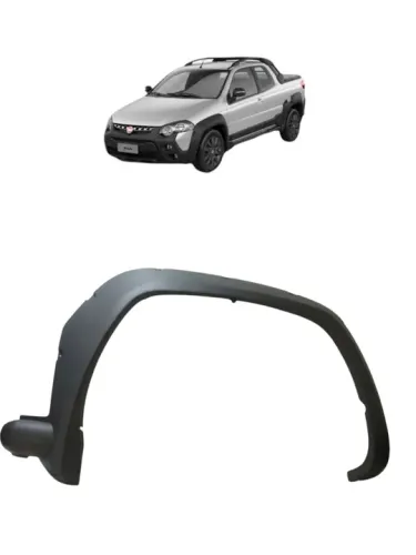 Aplique paralama dianteiro direito Fiat Strada 2012 2013
