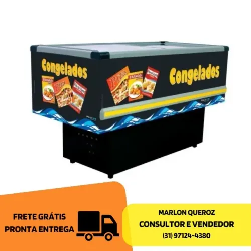 Ilha de Congelados Adesivada 2 Metros Polo Frio