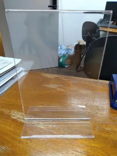 Porta-cardápio Acrílico Transparente