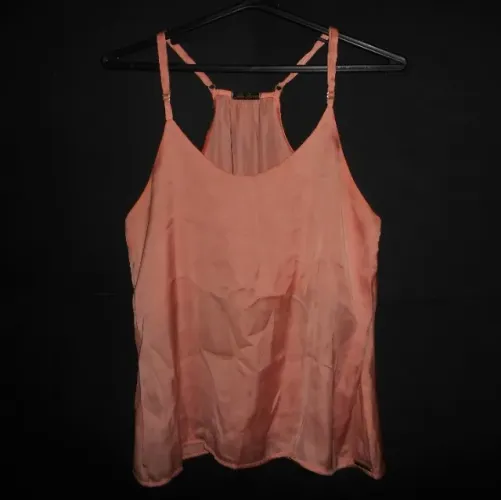 Blusa feminina Julia Barros rosinha coral salmão claro alcinha tam m -(promocao look natal