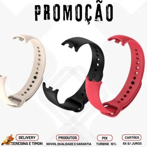 Pulseira Xiaomi Mi Band 8 Siliconada