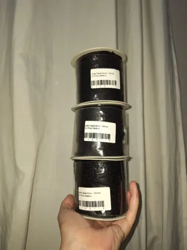 Galão Paetê Preto Metálico