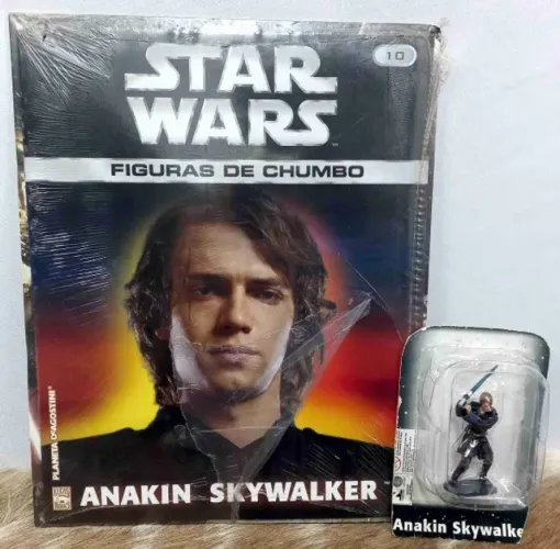 Coleção Star Wars Figuras De Chumbo Anakin Skywalker 10