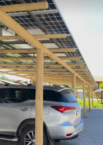 Cobertura para instalar painéis solares