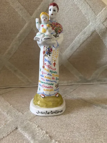 SANTO ANTÔNIO PORCELANA - ATELIER PATRÍCIA VIRMOND (ORIGINAL) 25 cm
