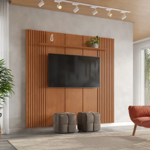 Painel até 58? Ripado 100%MDF tt43