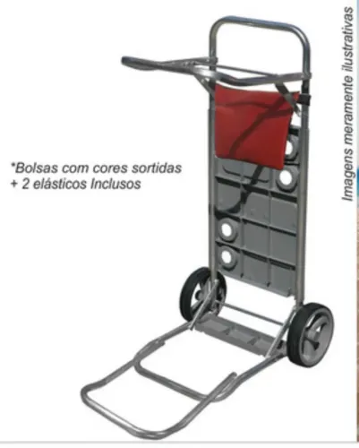 Carrinho de praia / mesa com avanço / extensor para caixa térmica 