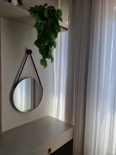 Espelho Decorativo Redondo SEM ALÇA, moderno com 45 cm de diâmetro em Ótimo Estado!