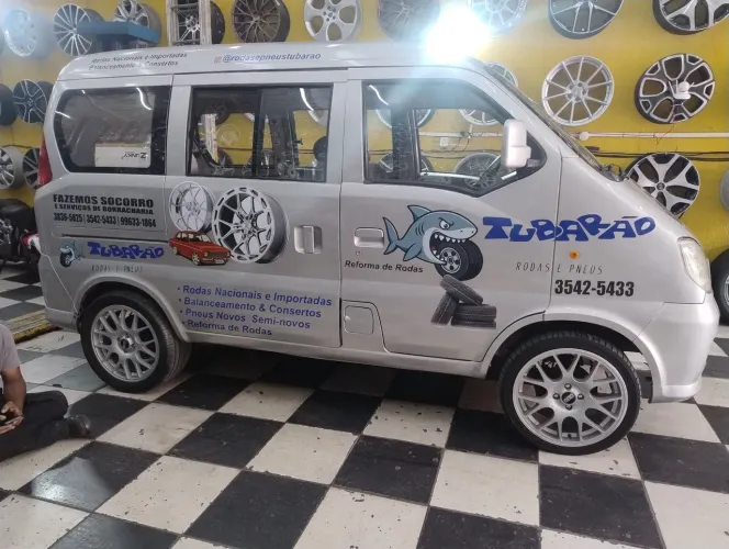 Rodas BBS 17  com pneus 