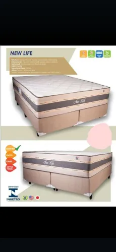 Cama queen  Box New Life - Conforto e Qualidade