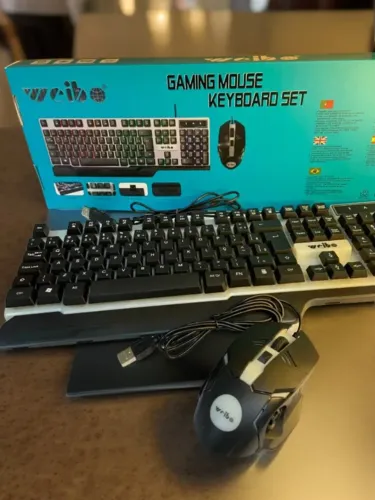 Teclado Gamer Durawell WB-550 Cibo + Mouse RGB Waterproof an6