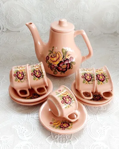 Conjunto De Bule Para Café Com 5 Xícaras Nerina Louveira