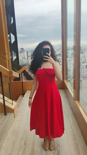 Vestido Vermelho Elegante