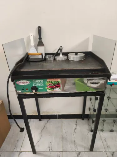 Chapa industrial de lanche