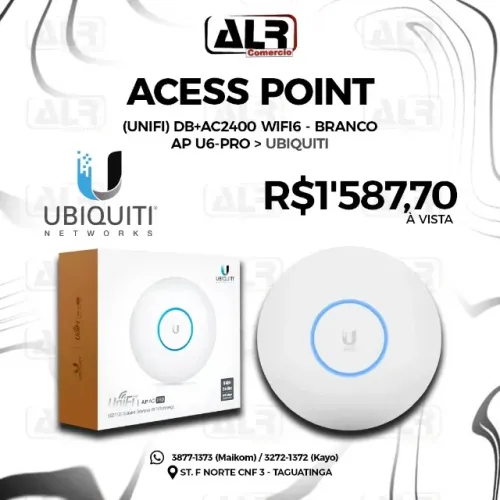 ACESS POINT UBIQUITI UNIFI U6 PRO WIFI6 BRANCO