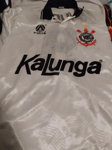 Camisa Corinthians Autografada Kalunga