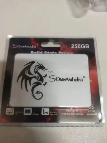 Ssd 256 GB Somnambulist Novo Promoção 