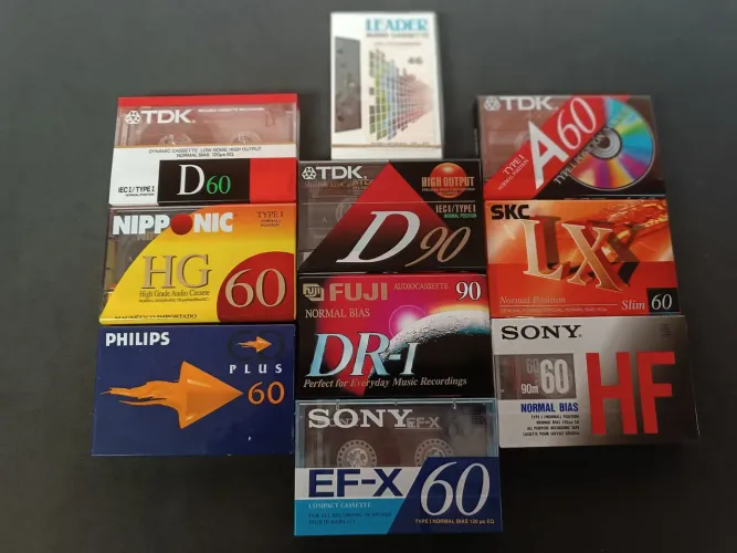 fita k7 cassete lote 10 fitas Diversas marcas virgens