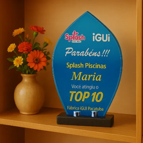 Troféu para congratulações e decoração