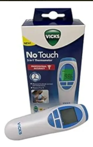 Termômetro Digital Vicks No Touch 3 em 1 - Novo