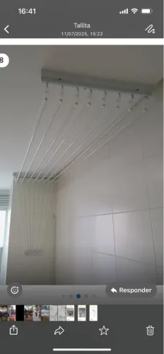 Varal de teto retrátil