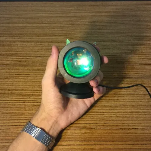 Luminária Projetor De Pôr Do Sol Led Rotação 360° Com controle Remoto 