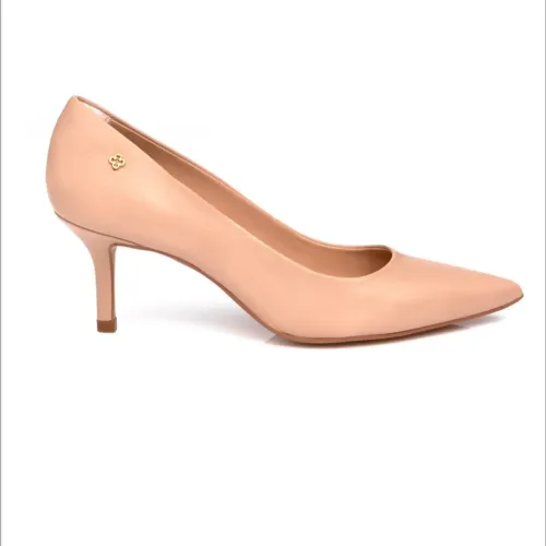 Scarpin couro Capodarte seda n?37