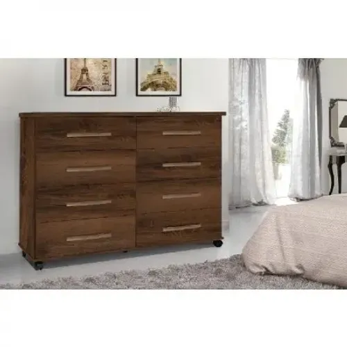 COMODA JADE 8G C/RODIZIOS - FREIJO