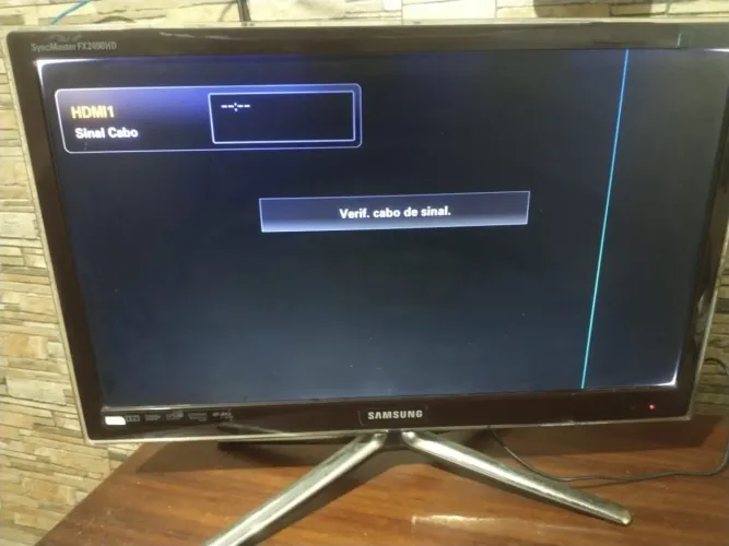 TV Monitor Samsung 24" com 3 HDMI , USB, VGA (Detalhes)