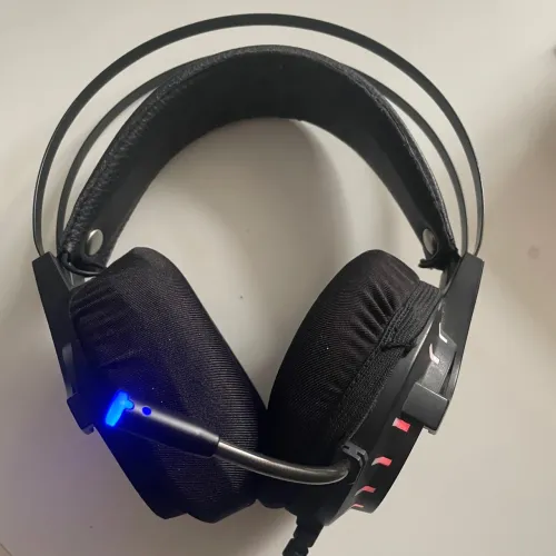 bright gamers headset gamer 7.1 conexão usb, preto, led