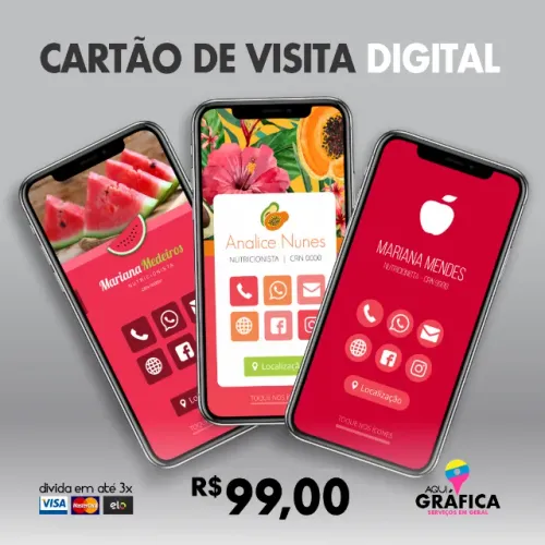 Cartão de Visita Digital. 