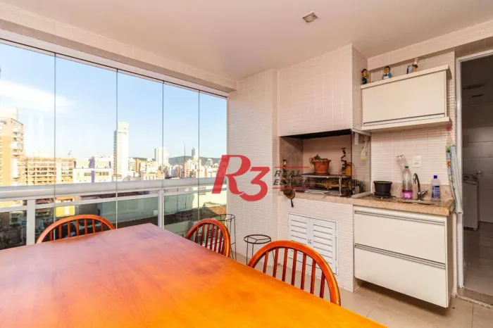 Apartamento com 2 dormitórios para alugar, 128 m² por R$ 11.000,00/mês - Aparecida - Santo