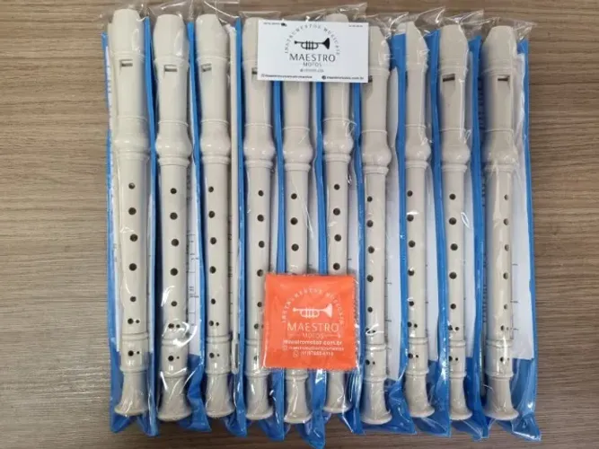 Kit 10 Flautas Doce Germânica New York NY - NOVAS - 10X no cartão - Envio p/ Todo Brasil