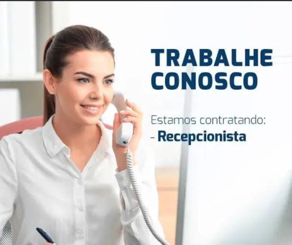 Contrata-se recepcionista para trabalhar na Asa Sul, Brasília.