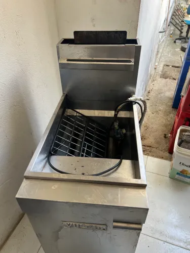 Fritadeira a gás vulcan de cozinha profissional 