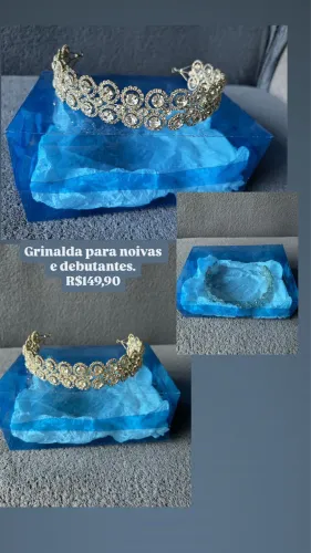 Grinalda coroa para noivas e debutantes 