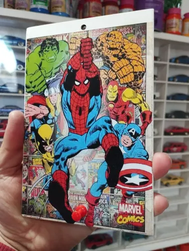 Placa porta chaves Marvel Comics - Heróis Clássicos