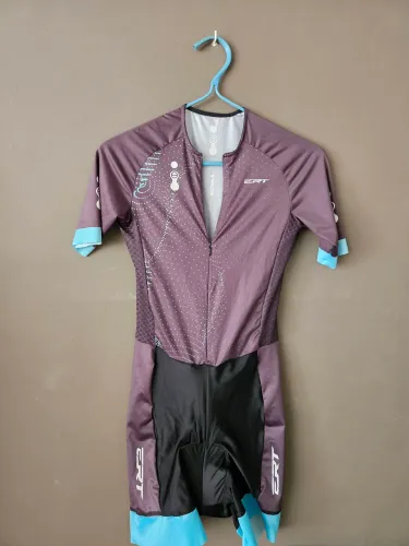 Macaquinho ERT de Ciclismo Feminino Venom com forro gel - Tamanho P