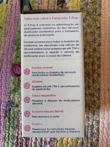 Espaçador unidirecional para bombinhas