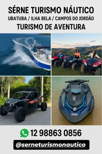 Passeios de Aventura Náutica: Ubatuba, Ilha Bela e Campos do Jordão